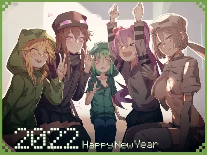 我的世界怪物娘化图片